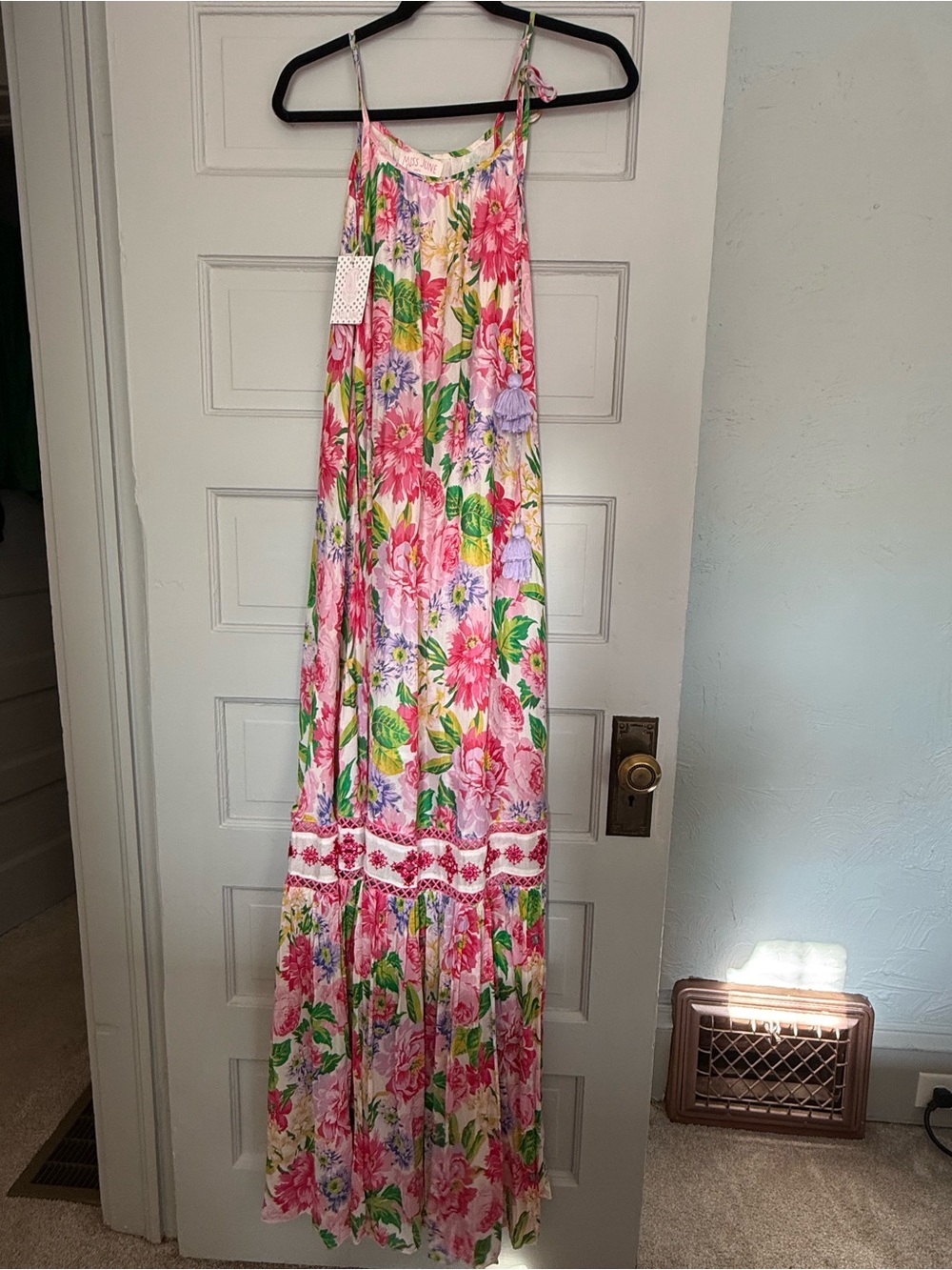 NWT Miss June Paris Floral Tiered Maxi Dress size FS